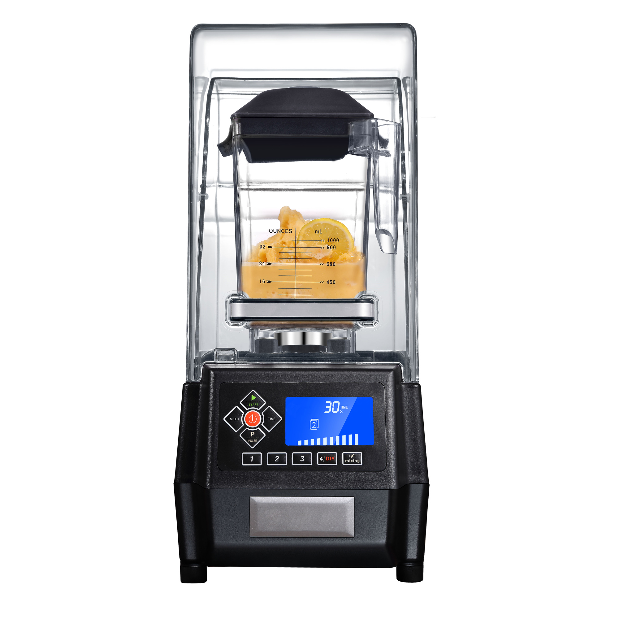 Sound cover LCD cafe Commercial smoothie Blender